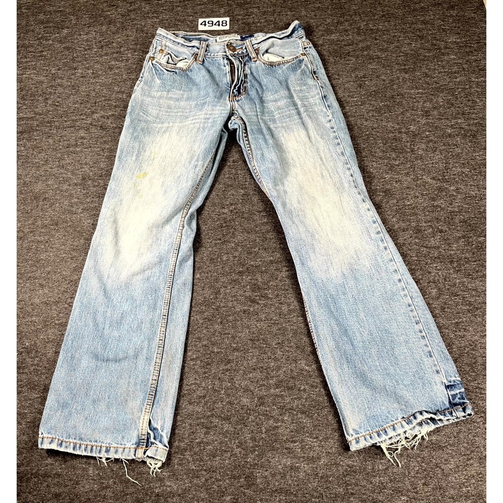 Aéropostale Jeans Womens 28x30 Blue Denim Light Wash Benton Original Bootcut Leg